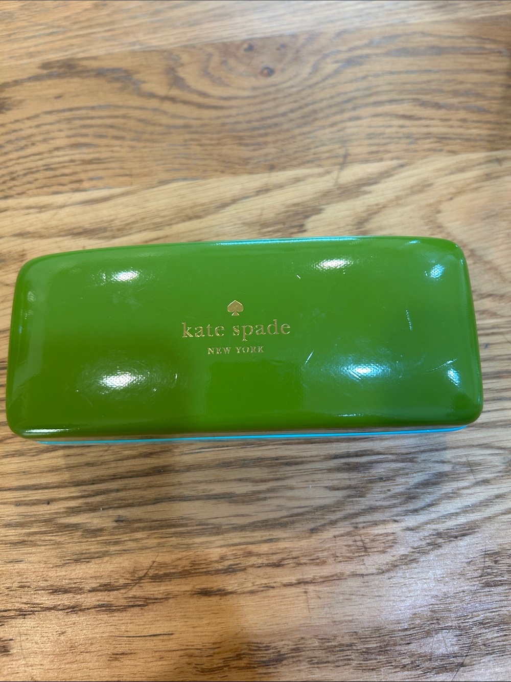 kate spade glossy lime green sunglasses case
